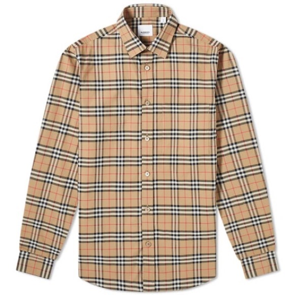 Brand NewBurberry Check Cotton ShirtSize M